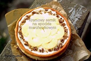 Sernik na marchewkowym spodzie