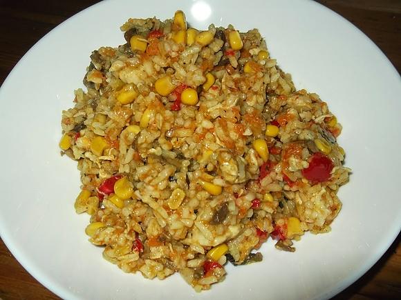 Risotto z kurczakiem i warzywami