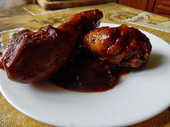Udka po cygańsku w śliwkowo-pomidorowym sosie