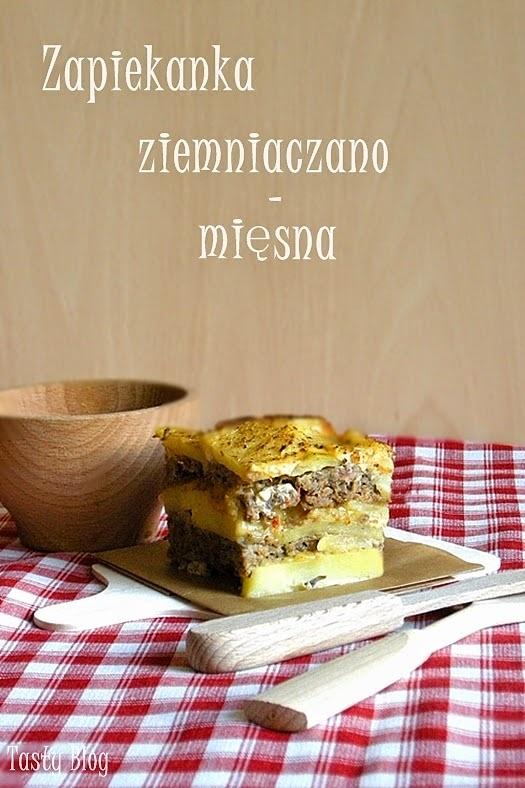 Zapiekanka ziemniaczano-mięsna z pieczarkami i serem