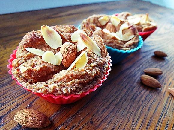 Migdałowo-bananowe muffinki jaglane wegańskie