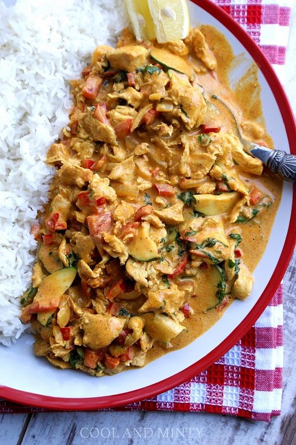 Bazyliowe curry z kurczaka