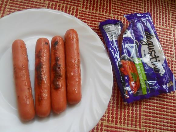 Kiełbaski podwawelskie Degustino z patelni