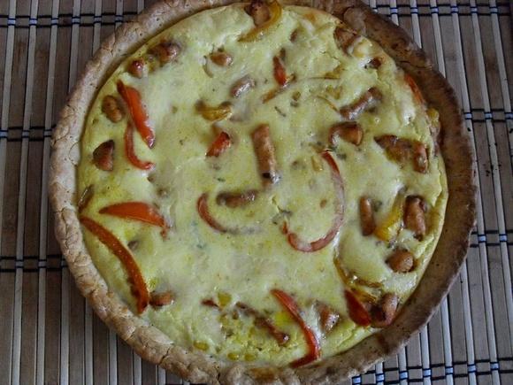Tarta z kurczakiem i papryką