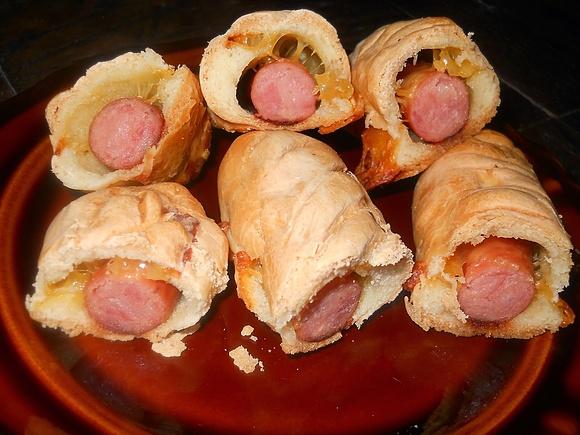 Bezglutenowe kiełbaski degustino w cieście