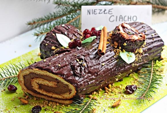 Rolada świąteczna buch de noel - francuskie ciasto na boże narodzenie