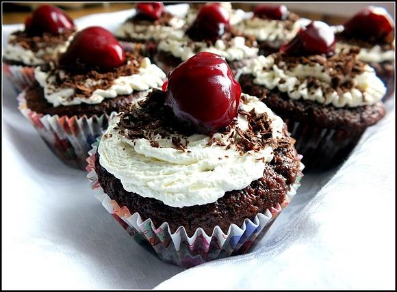 Muffinki a la Szwarcwaldzka