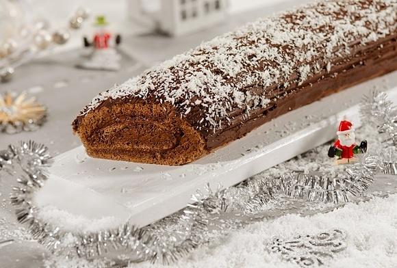 Rolada czekoladowo-śliwkowa Bûche de Noël Davida Gaboriaud