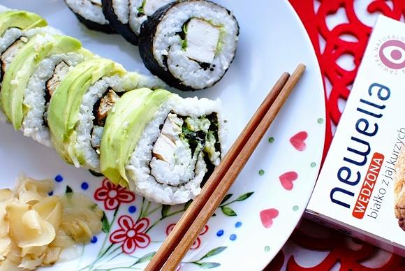 Sushi maki bez glutenu i laktozy wegańskie i zdrowe