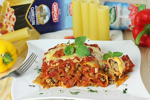 Cannelloni pomidorowo paprykowe
