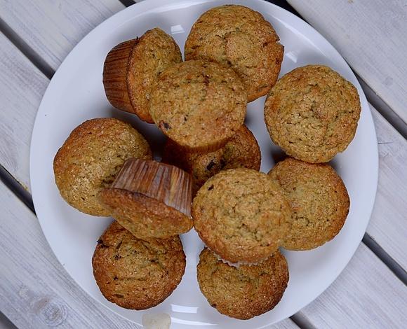 Muffiny bananowe z kawałkami czekolady