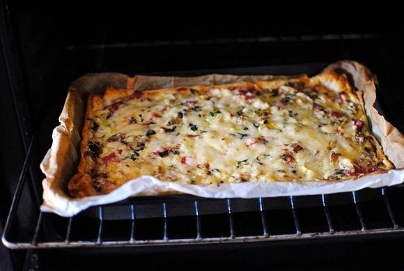 Tarta francuska z kurkami
