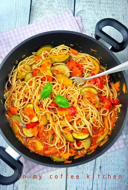 Spaghetti z warzywami
