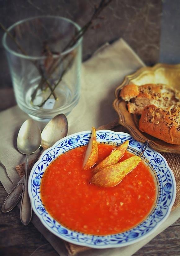 Zupa soczewicowo-gruszkowa