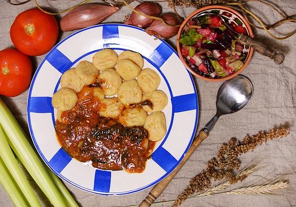 Marchewkowo-ziemniaczane kluski a'la gnocchi