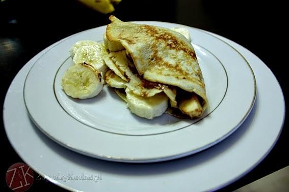 Naleśniki z bananami i kremem czekoladowym