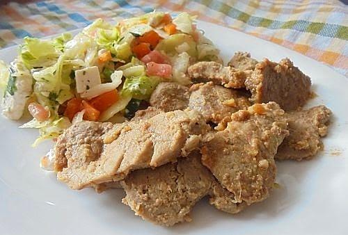 Polędwiczki w miodowo-czosnkowo-jogurtowej marynacie
