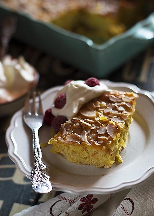 Pudding ryżowy z szafranem i migdałami