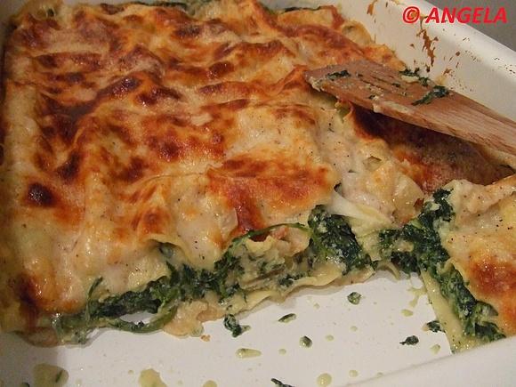 Lasagne z ricottą i szpinakiem
