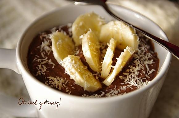 Jaglany budyń z bananem