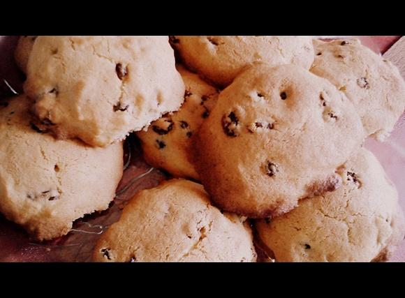 Raisin petits fours francuskie ciasteczka z rodzynkami