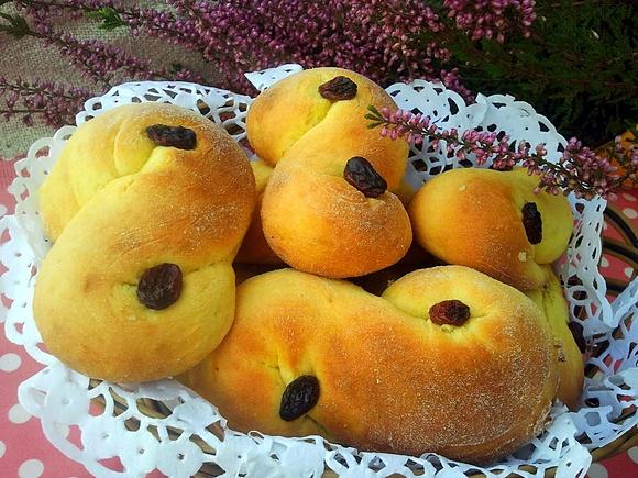 Oczy św. Łucji Lussekatter.