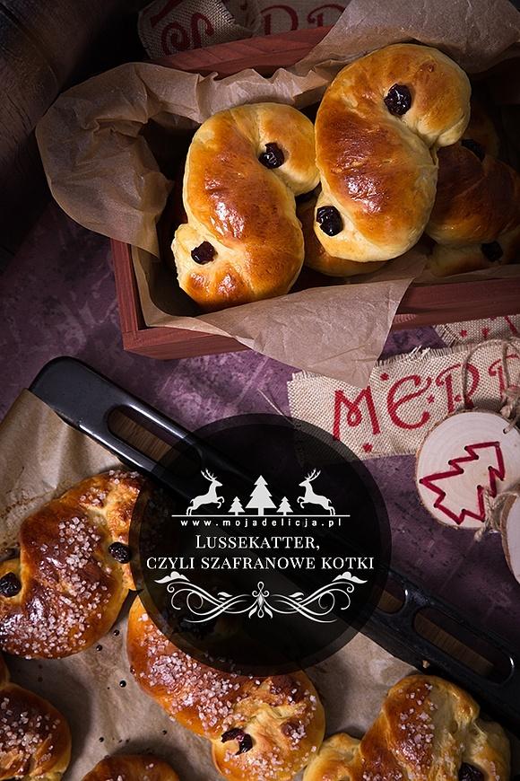 Szwedzkie bułeczki Lussekatter z szafranem na święto Łucji