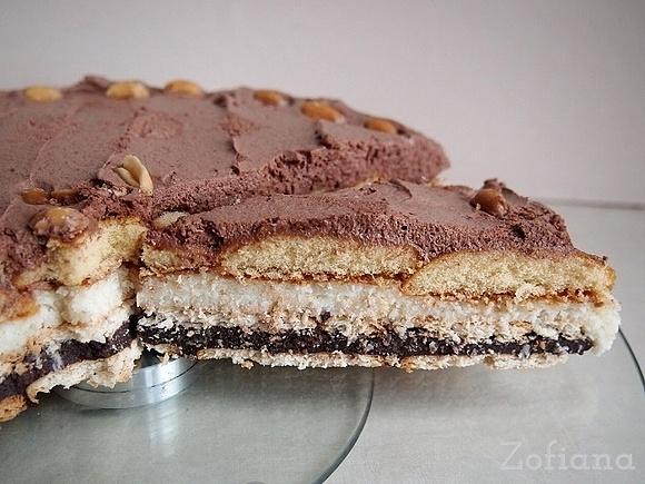 Smakowite ciasto czekoladowo-kokosowe bez pieczenia
