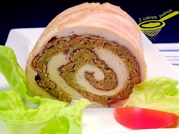 Rolada z indyka z pieczarkami i szynką parmeńską