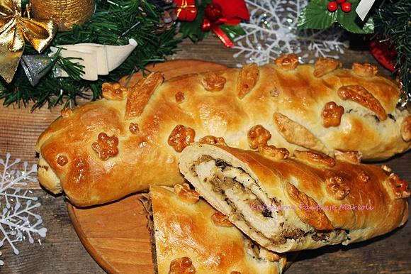 Kulebiak z kapustą i grzybami na Wigilię