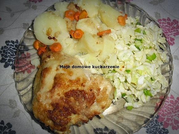 Kurczak z marynaty jogurtowo-mustardowej