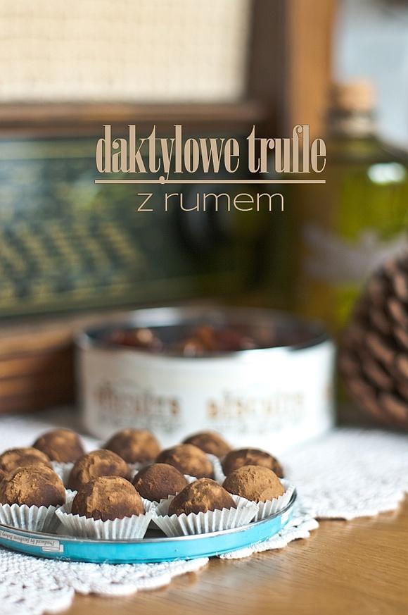 Daktylowe trufle z rumem