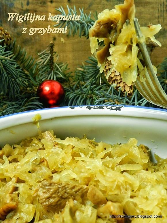 Wigilijna kapusta z grzybami