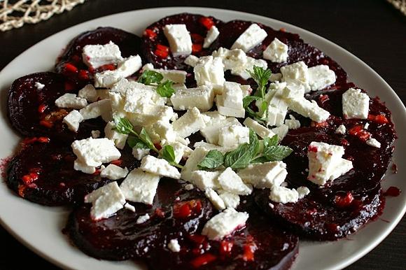 Carpaccio z buraków na ciepło