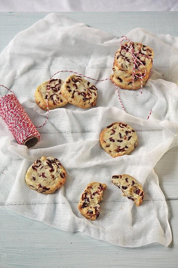 Cranberry Noel - ciasteczka z żurawiną i orzechami pecan