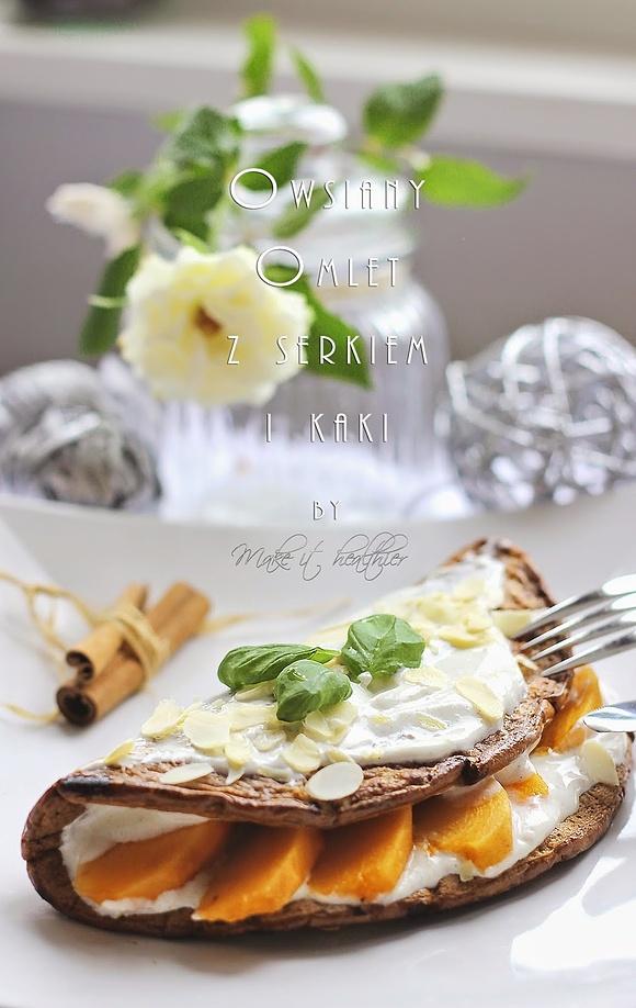 Omlet z owocem kaki
