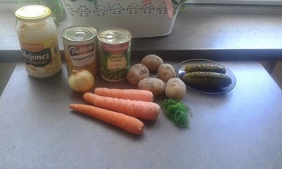 Warzywny mix na talerzu
