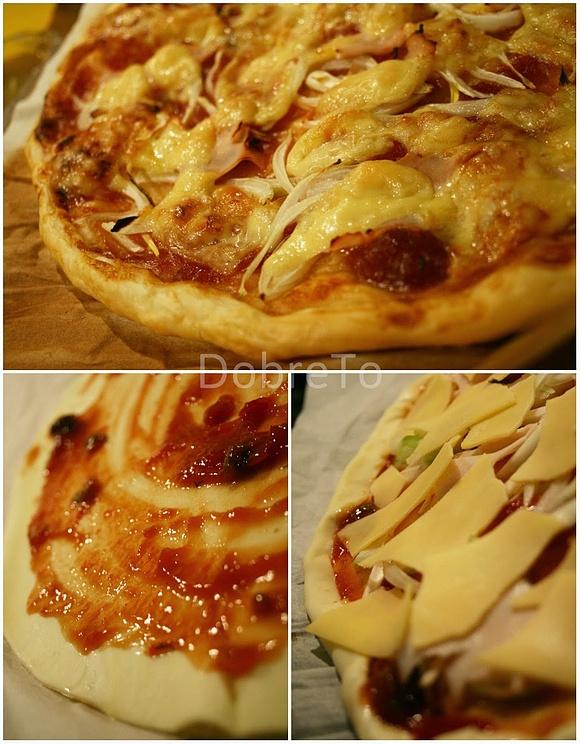 Pizza na cieście francuskim