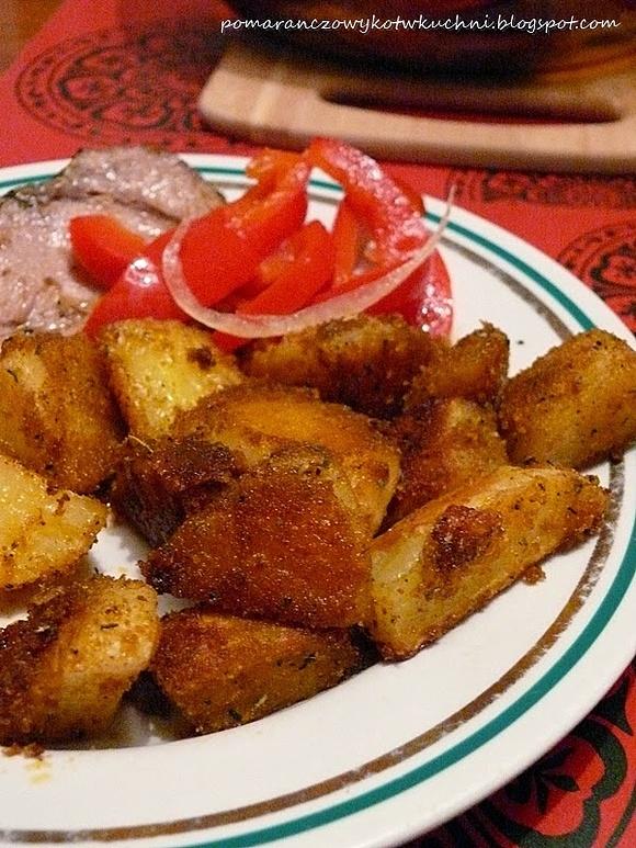 Pieczone ziemniaki chrupiące ziołami prowansalskimi