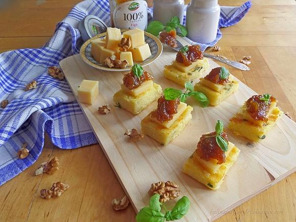 Grillowana polenta z musem figowym