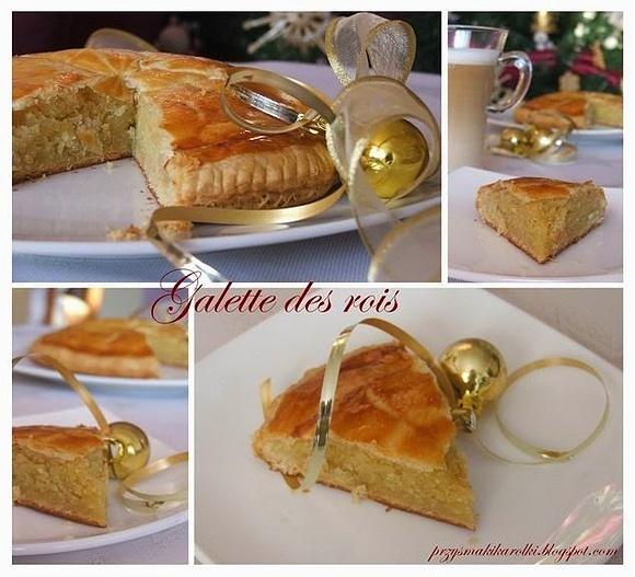 Galette des rois z masą migdałową na święto Trzech Króli