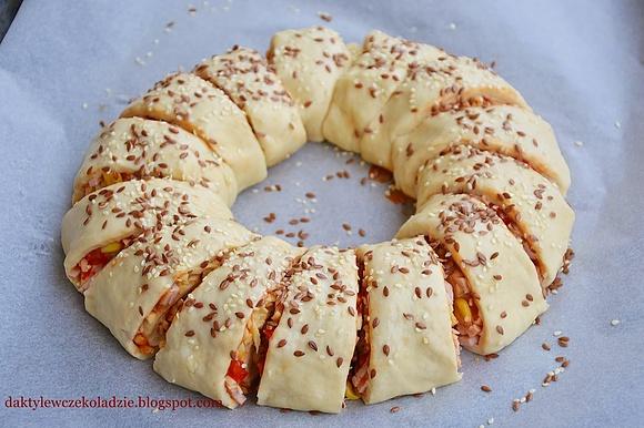 Pizzowy wieniec