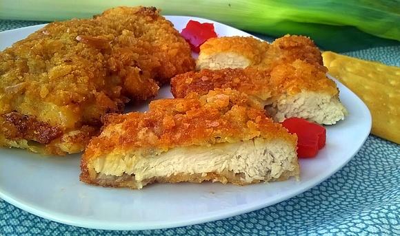 Musztardowy filet w krakersach