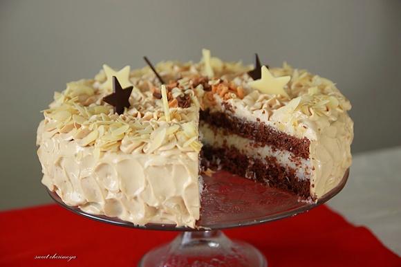 Gwiazdkowy tort kakaowo-kokosowy