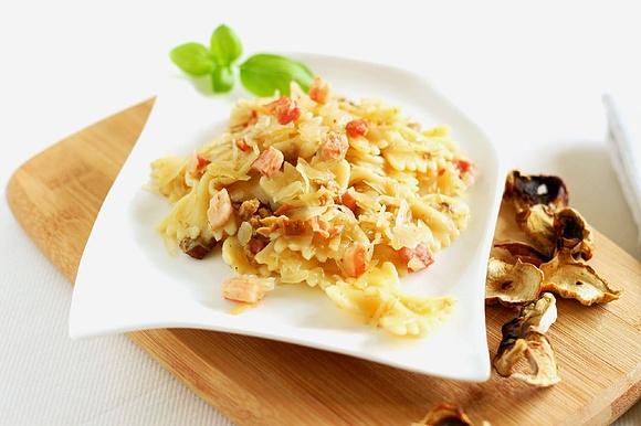 Łazanki z kapustą i grzybami