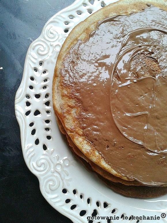Pancakes z nutellą i mąką pełnoziarnistą