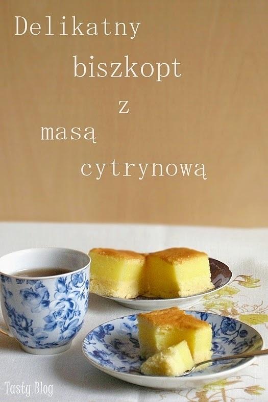 Delikatny biszkopt z masą cytrynową