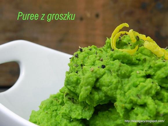 Puree z groszku zielonego