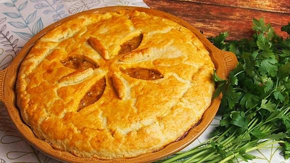 Plack z mięsem czyli meat pie