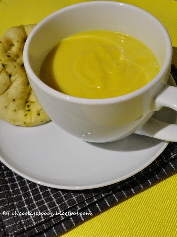 Zupa z dyni z mlekiem kokosowym